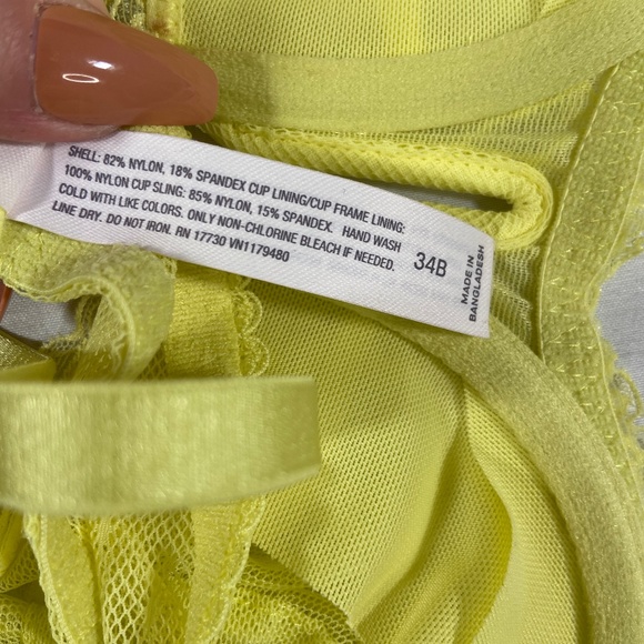 Auden Yellow Balconette Unlined Bra - Picture 4 of 4